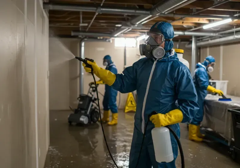 Basement Sanitization and Antimicrobial Treatment process in Clark County, SD